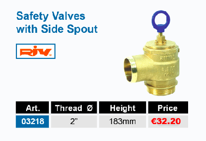 Safety Valves with Side Spout
